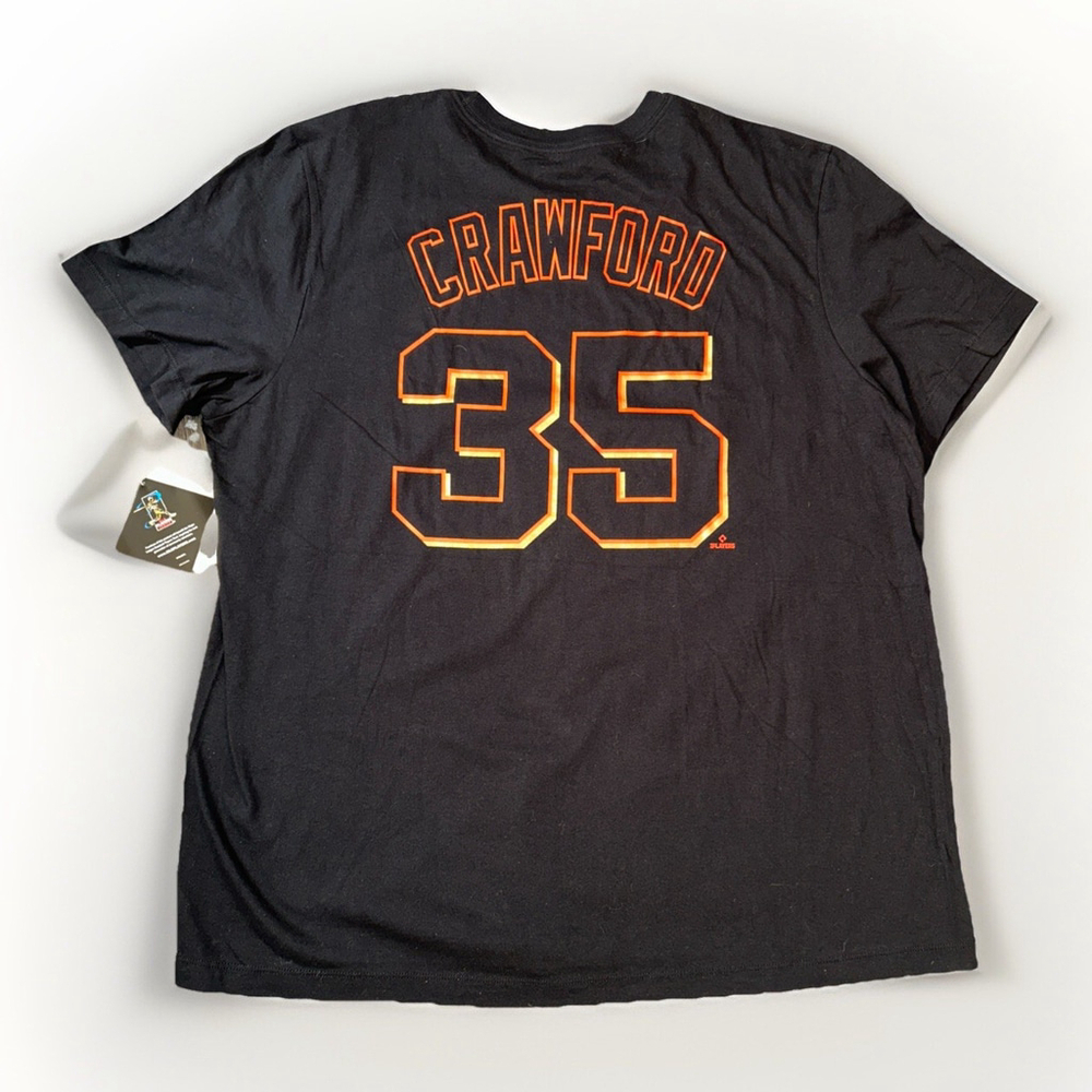 San Francisco Giants Brandon Crawford #35 XXL Black T-Shirt Nike NWT